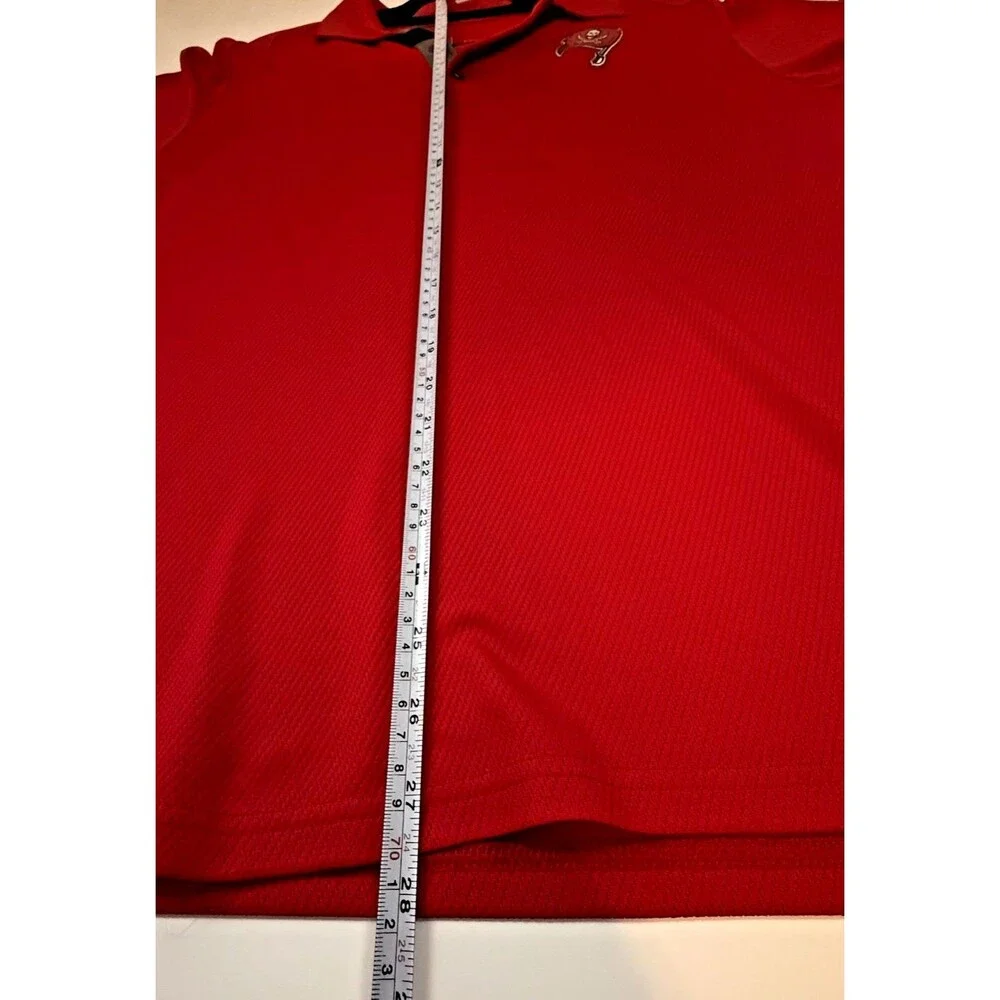 Nike Dri-FIT Tampa Bay Buccaneers Polo Shirt Mens Med Red NFL On Field Apparel